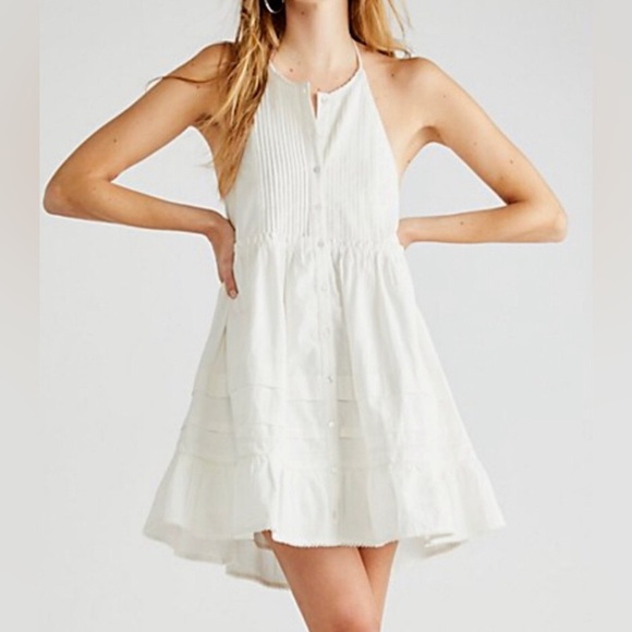 Free People Desert Days Boho Lace & Ruffle Mini Dress - Picture 6 of 7